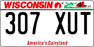WI license plate 307XUT