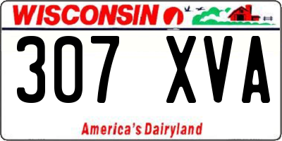 WI license plate 307XVA