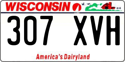 WI license plate 307XVH