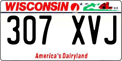 WI license plate 307XVJ