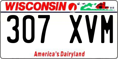 WI license plate 307XVM
