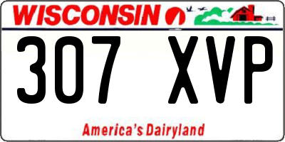 WI license plate 307XVP