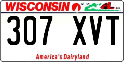 WI license plate 307XVT
