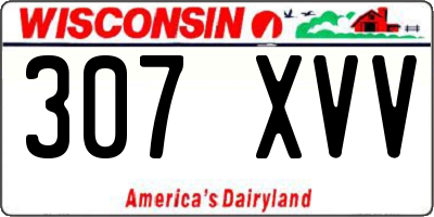 WI license plate 307XVV