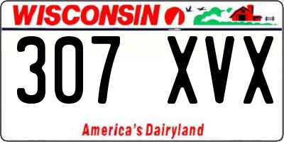 WI license plate 307XVX