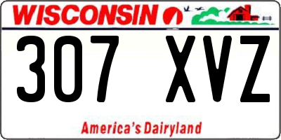 WI license plate 307XVZ
