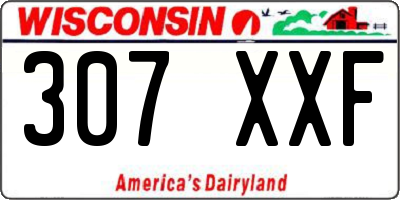 WI license plate 307XXF
