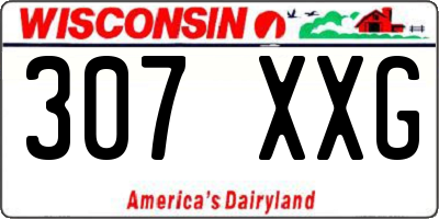 WI license plate 307XXG