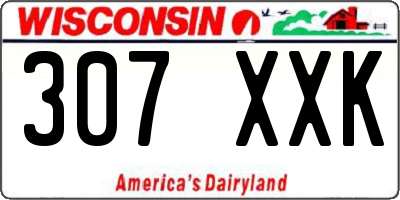 WI license plate 307XXK