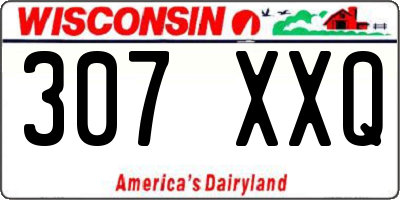 WI license plate 307XXQ