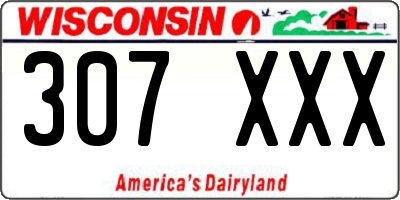 WI license plate 307XXX