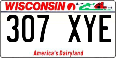 WI license plate 307XYE