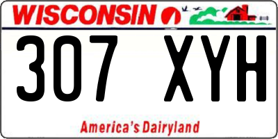 WI license plate 307XYH