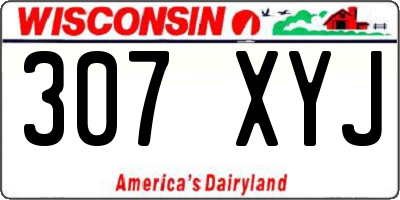 WI license plate 307XYJ