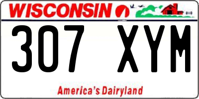 WI license plate 307XYM