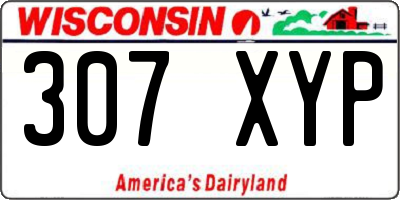 WI license plate 307XYP