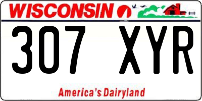 WI license plate 307XYR