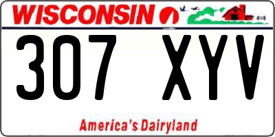 WI license plate 307XYV