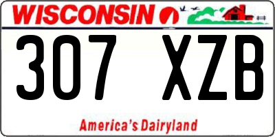 WI license plate 307XZB