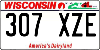 WI license plate 307XZE