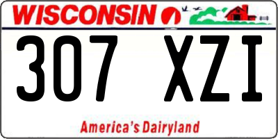 WI license plate 307XZI
