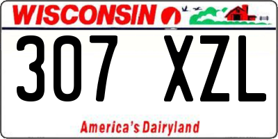 WI license plate 307XZL