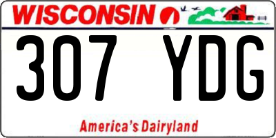 WI license plate 307YDG