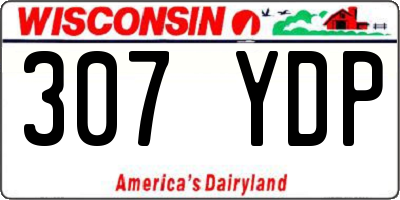 WI license plate 307YDP