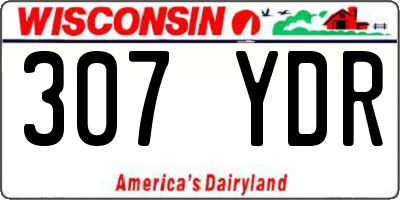 WI license plate 307YDR