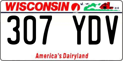 WI license plate 307YDV
