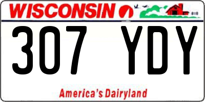 WI license plate 307YDY