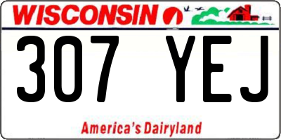 WI license plate 307YEJ