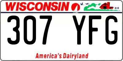 WI license plate 307YFG