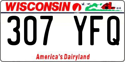 WI license plate 307YFQ