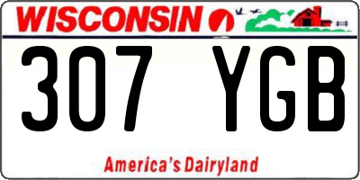 WI license plate 307YGB