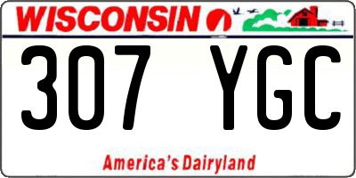 WI license plate 307YGC