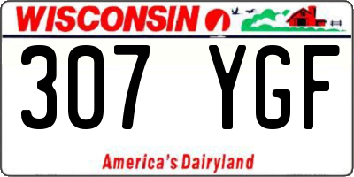 WI license plate 307YGF