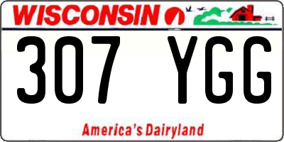 WI license plate 307YGG