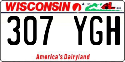 WI license plate 307YGH