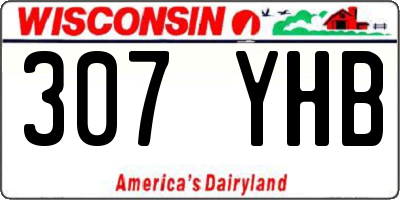 WI license plate 307YHB