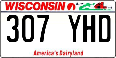 WI license plate 307YHD