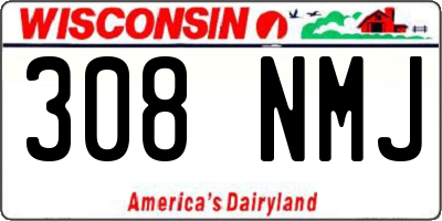 WI license plate 308NMJ