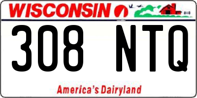 WI license plate 308NTQ