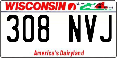 WI license plate 308NVJ