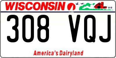 WI license plate 308VQJ