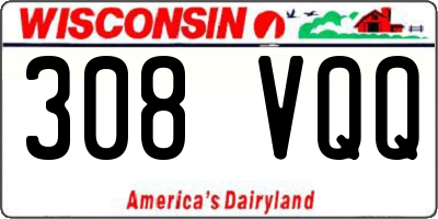 WI license plate 308VQQ
