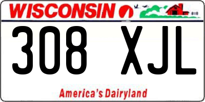 WI license plate 308XJL