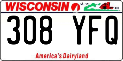 WI license plate 308YFQ