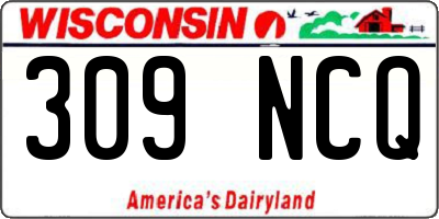 WI license plate 309NCQ
