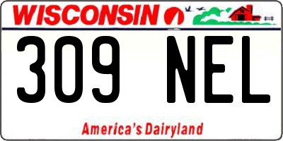 WI license plate 309NEL